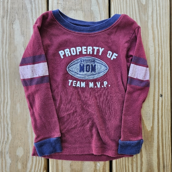 Lot Set of 2 Carter's Boys 2T Cotton Football Pajamas - Picture 3 of 10